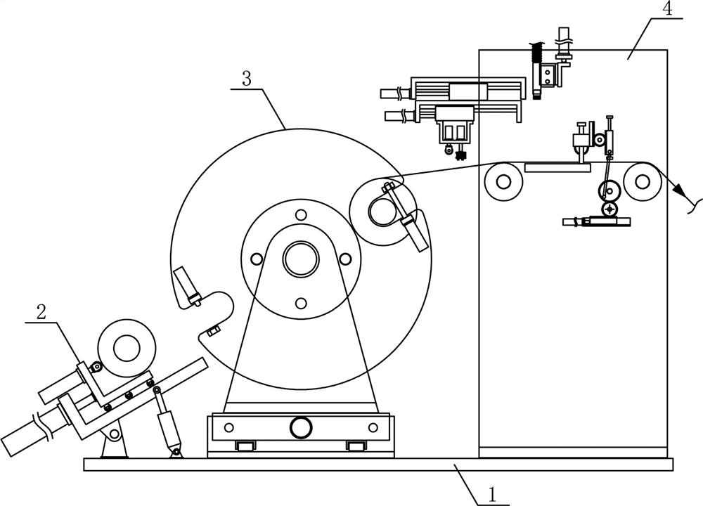 A film transfer device for changing rolls