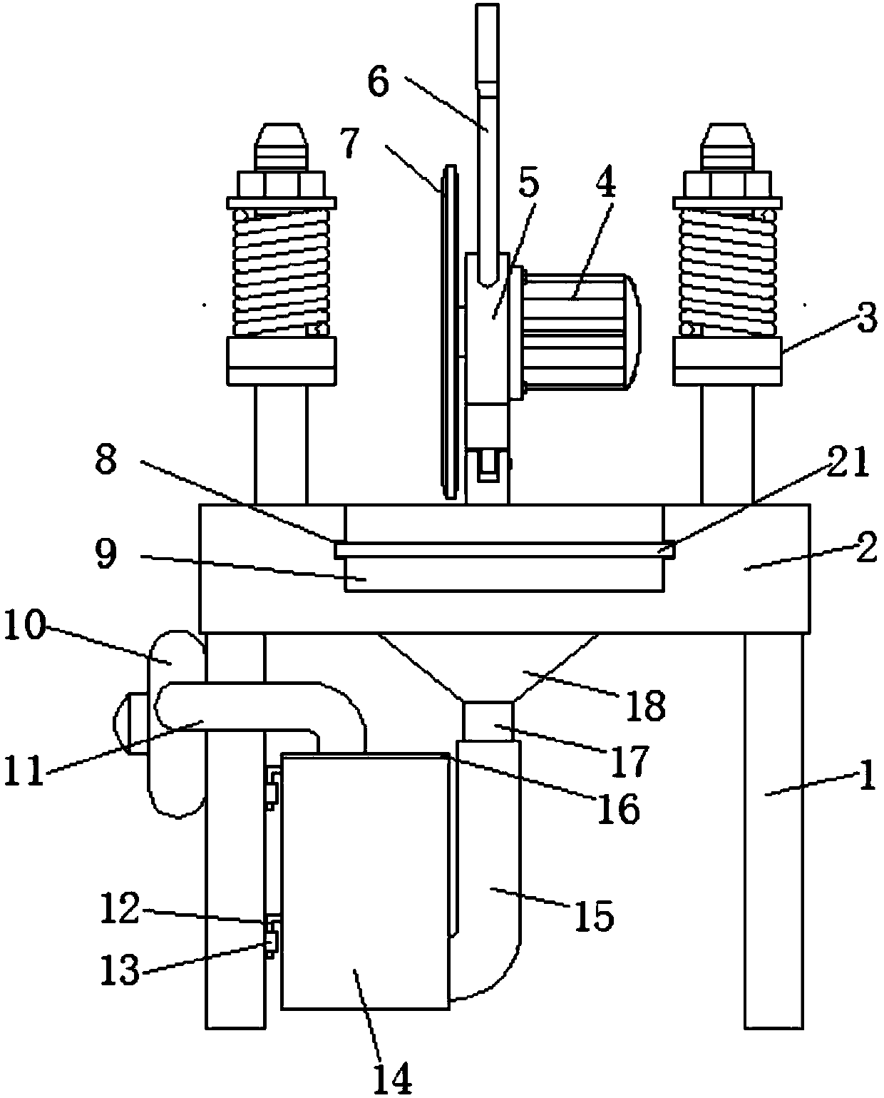 Intelligent cutting machine with locating and dust-collecting function