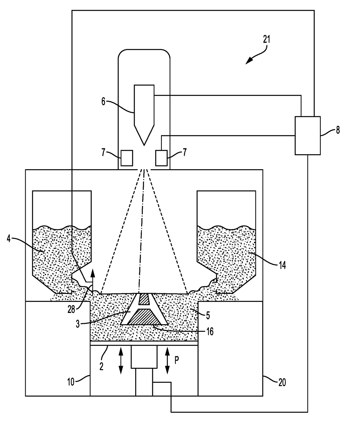 Additive manufacturing of three-dimensional articles