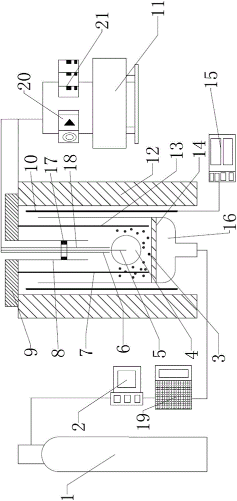 System for measuring real-time conditions of gas-solid reaction in fluidized bed