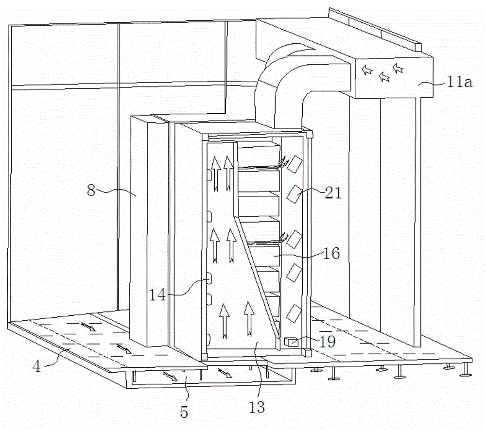 Efficient heat dissipation cooling device of information technology (IT) equipment