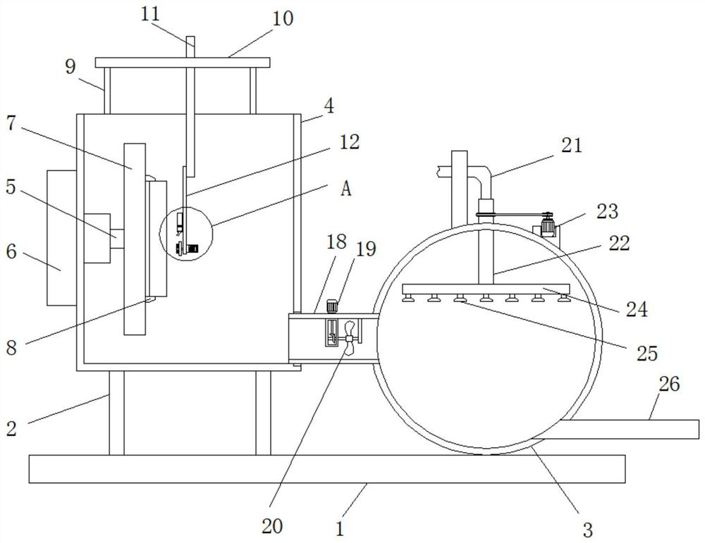 A dust removal device for computer parts processing