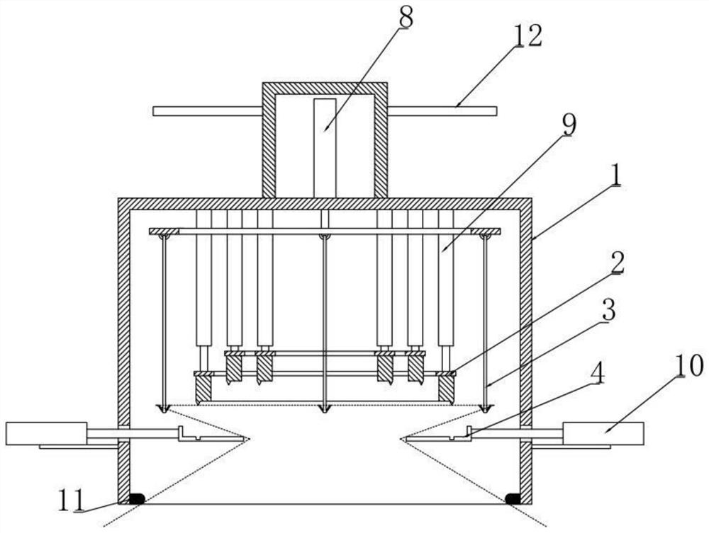 A rapid positioning and opening device for radiotherapy thermoplastic film