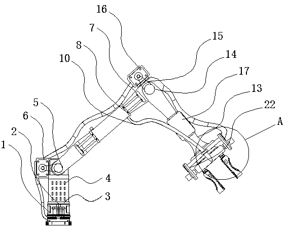 Manipulator for hardware parts processing to prevent damage to workpieces