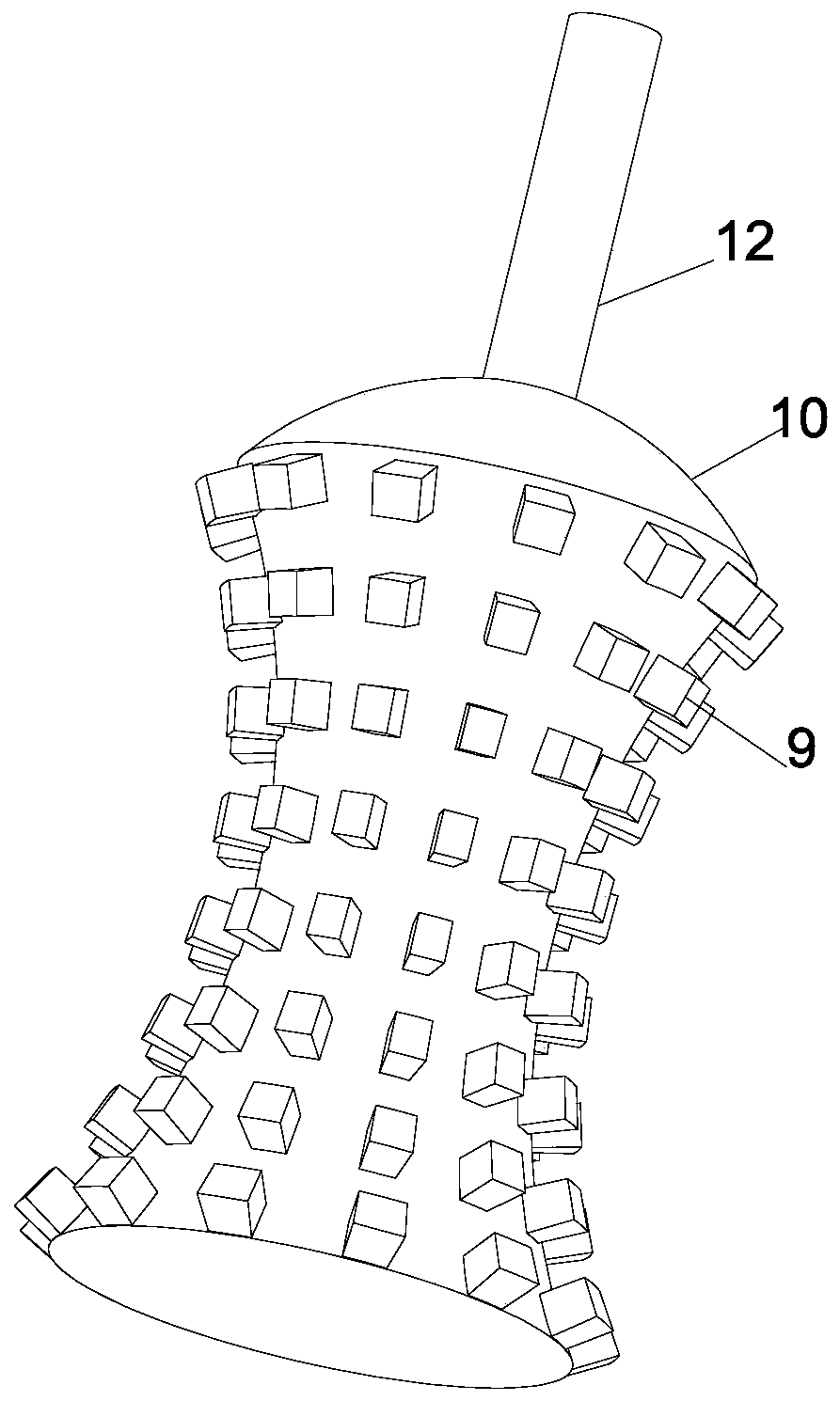 Solid waste multistage treatment device