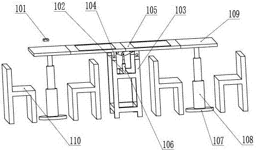 Intelligent mobile multifunctional deformation conference table