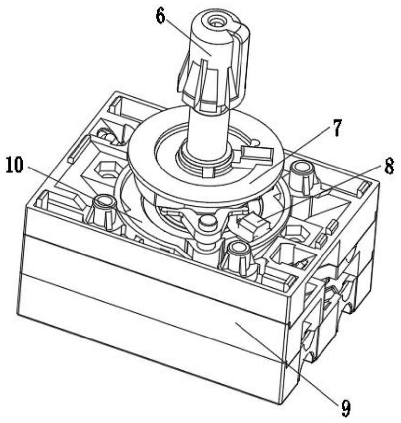 Operation transmission mechanism of DC isolation switch