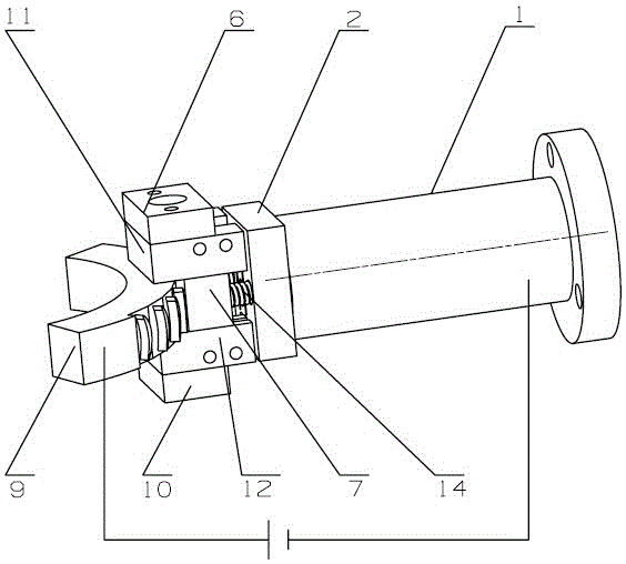 Overall process linear flow flexible protection sleeve material electrochemical machining device and method