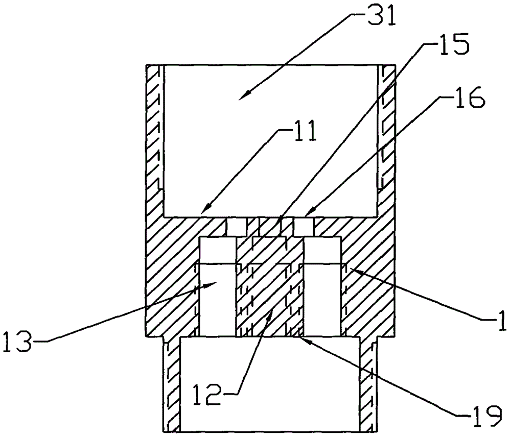 Surface mounted two in two out faucet