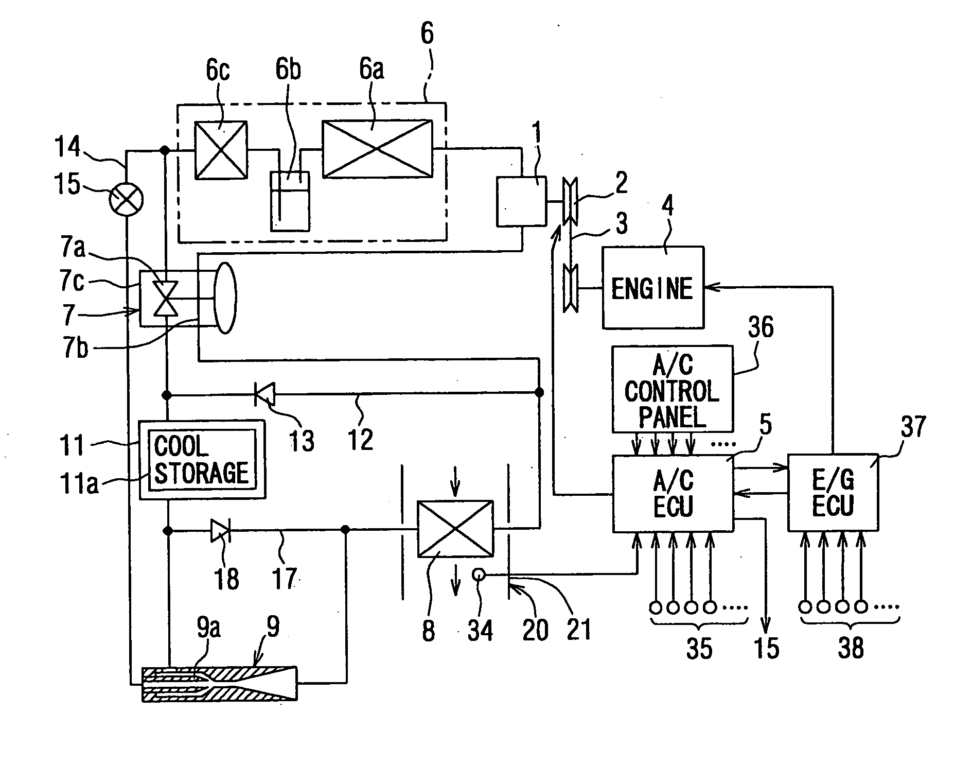 Air conditioning system for vehicle