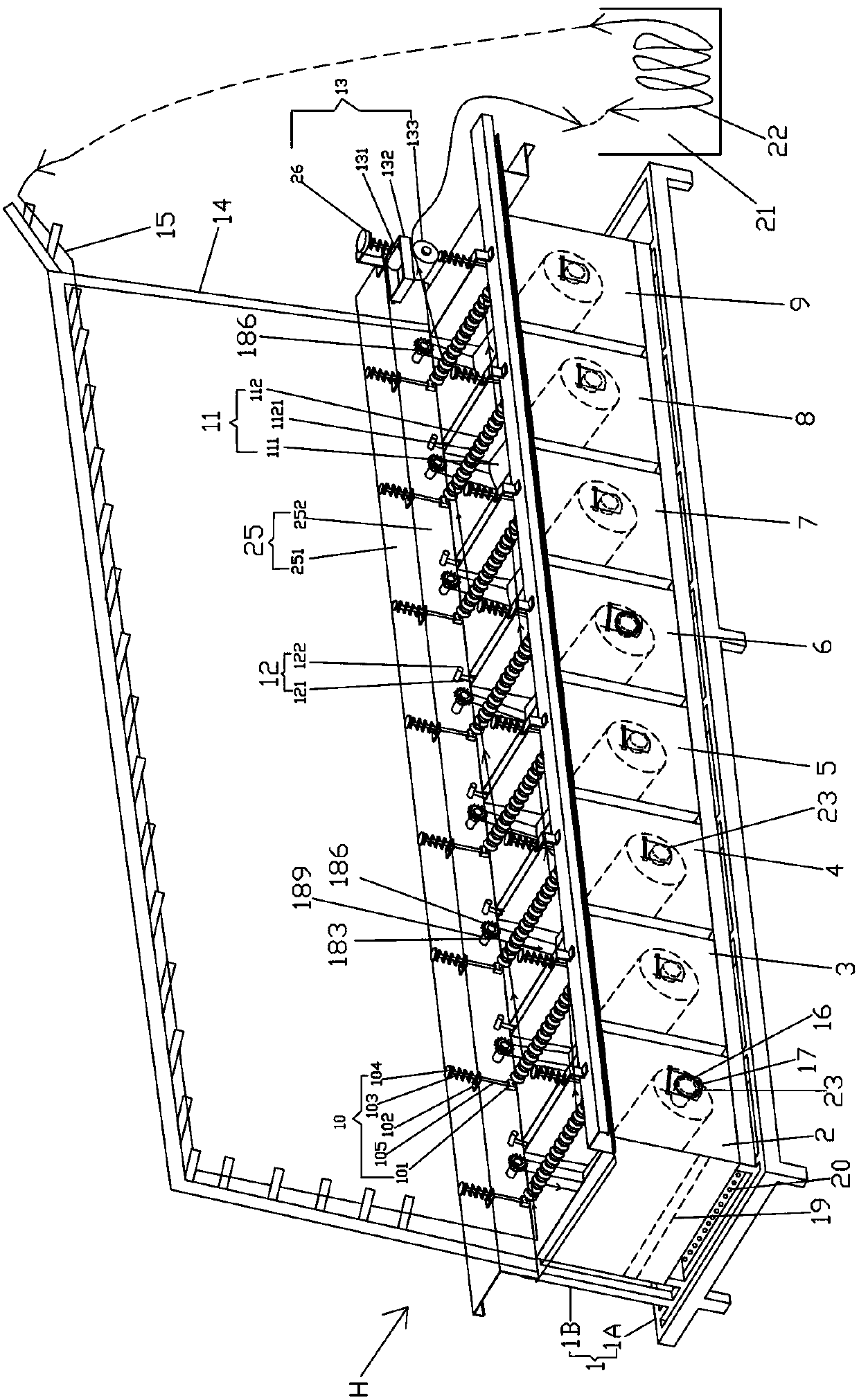 Metal zipper polishing device and method for polishing metal zipper through utilizing same