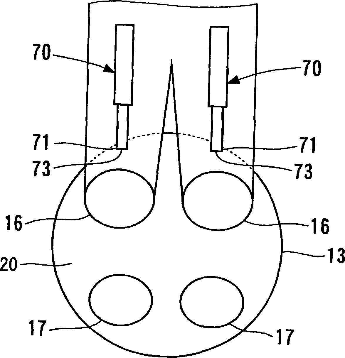 Installation structure for fuel injection valve and fuel injection system