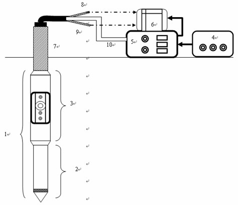 Device for determining soil layer in-situ permeability coefficient