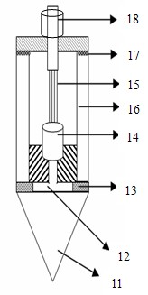 Device for determining soil layer in-situ permeability coefficient