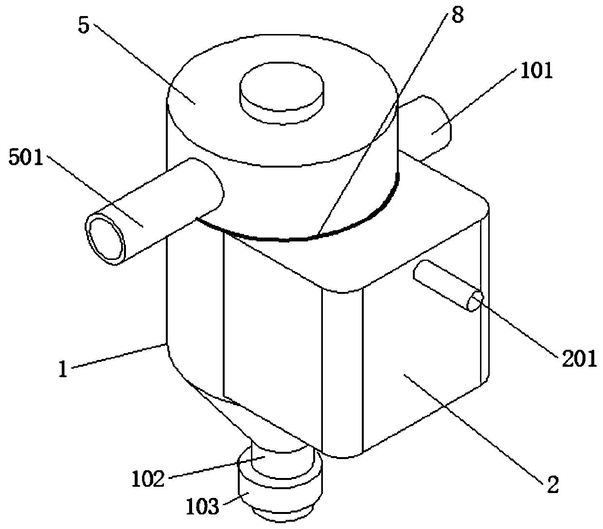 Industrial exhaust gas environment-friendly filtering device