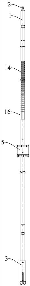 Driving shaft and control rod water pressure driving system