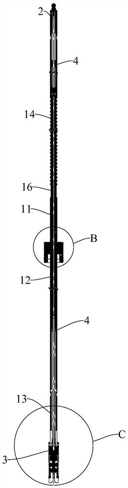 Driving shaft and control rod water pressure driving system