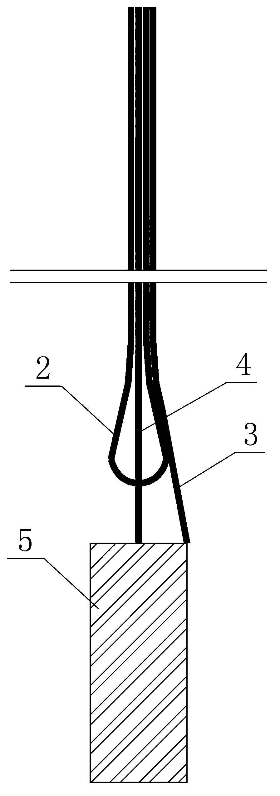 Foundation pile deflection measurement method based on distributed fiber sensing technique