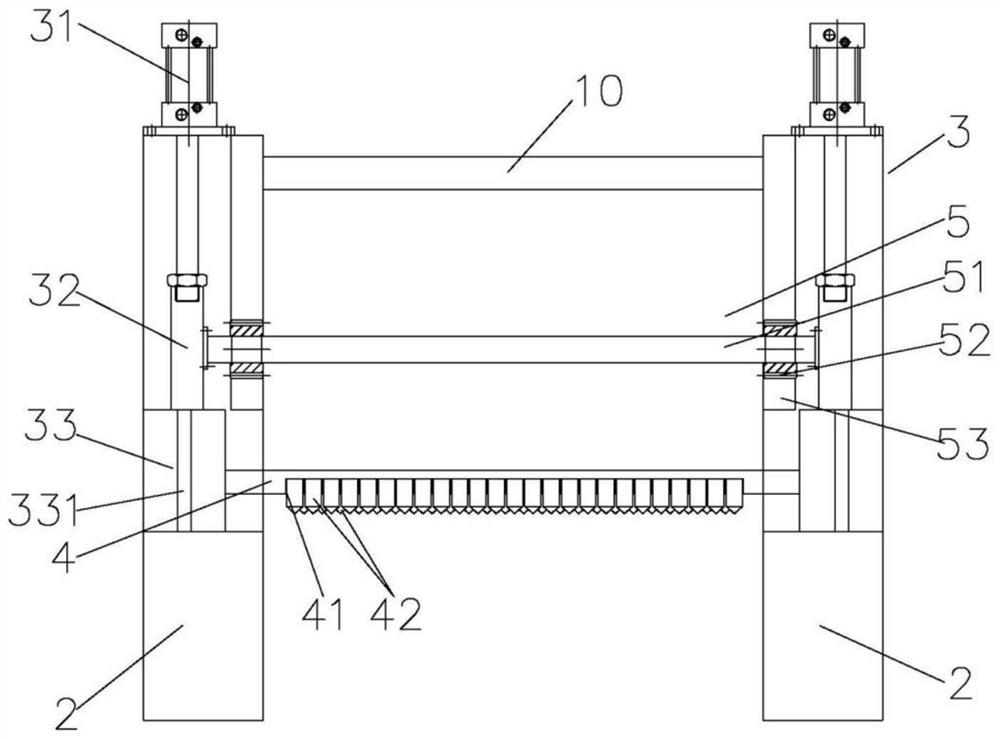 Rolled strip steel surface purging device