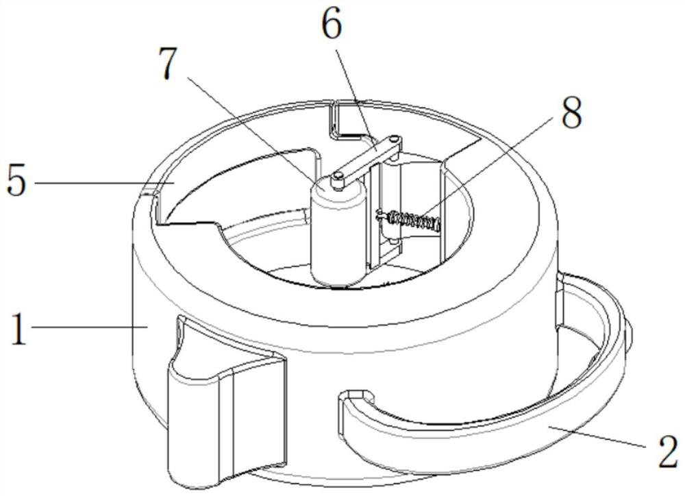 Fruit tree top branch pinching treatment device