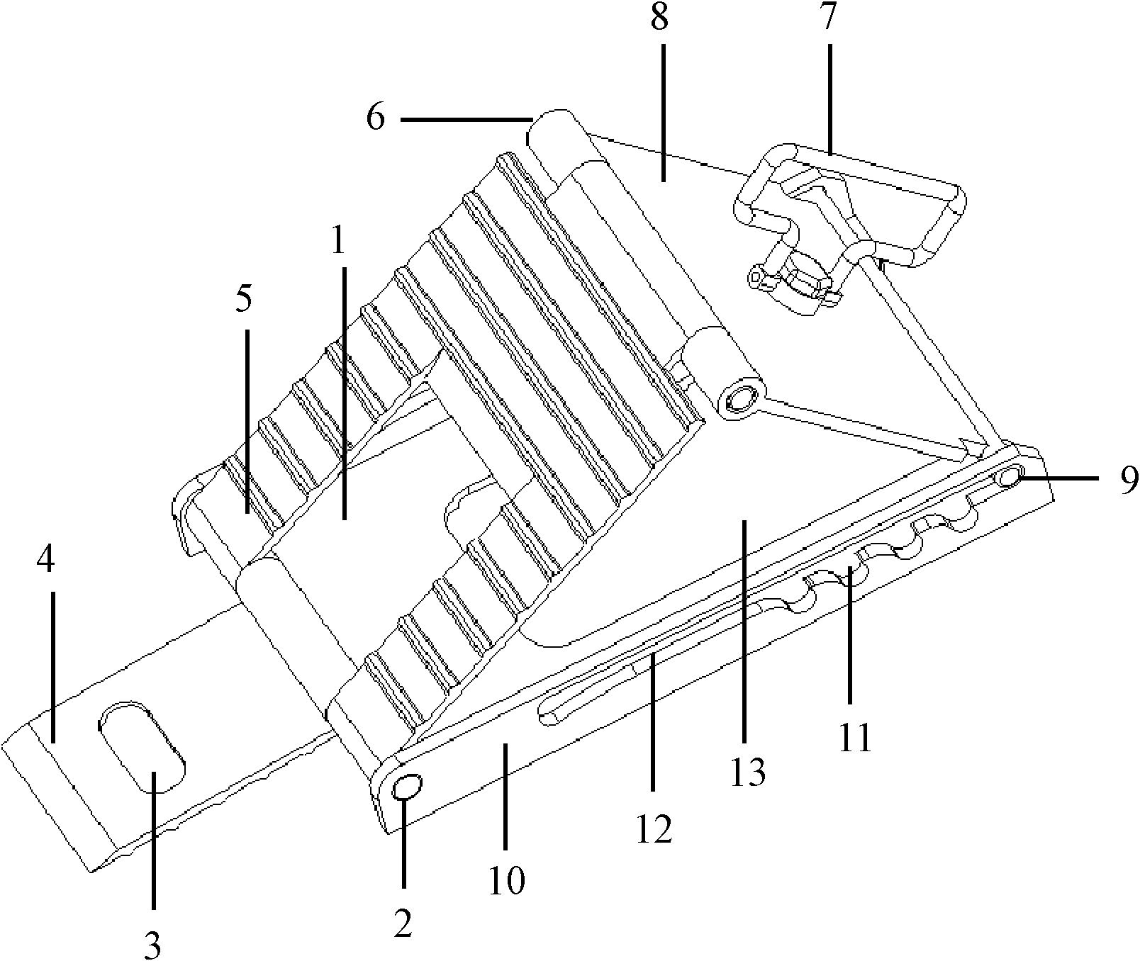 Foldable parking stop frame