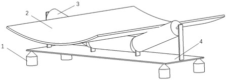 Weighing and pressurizing device arranged on on-line friction belt conveyor