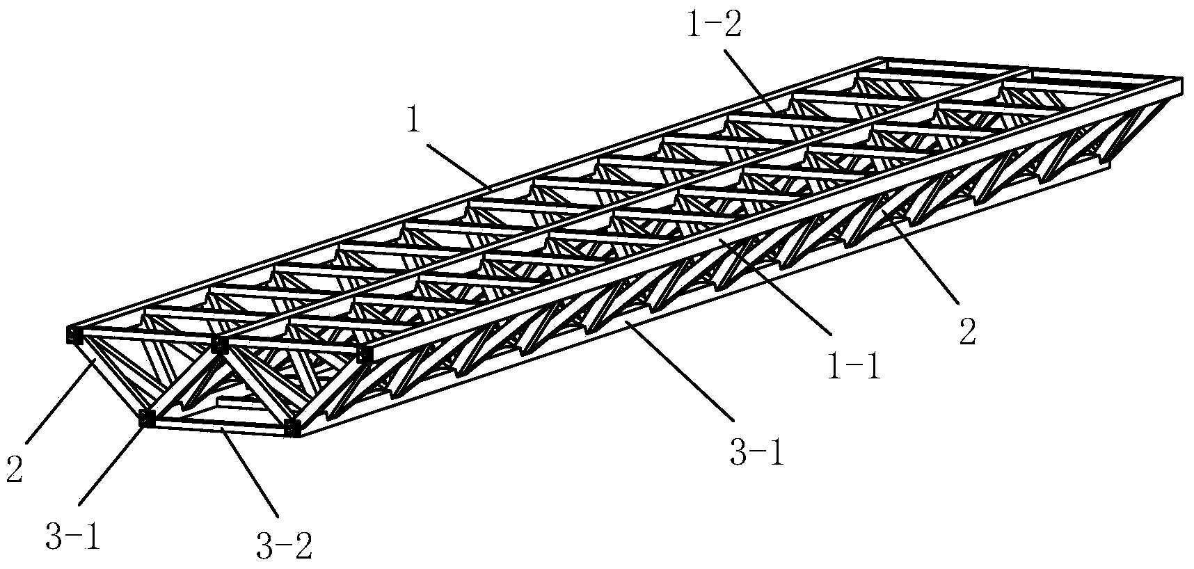 PBL stiffening rectangular steel tube concrete space truss