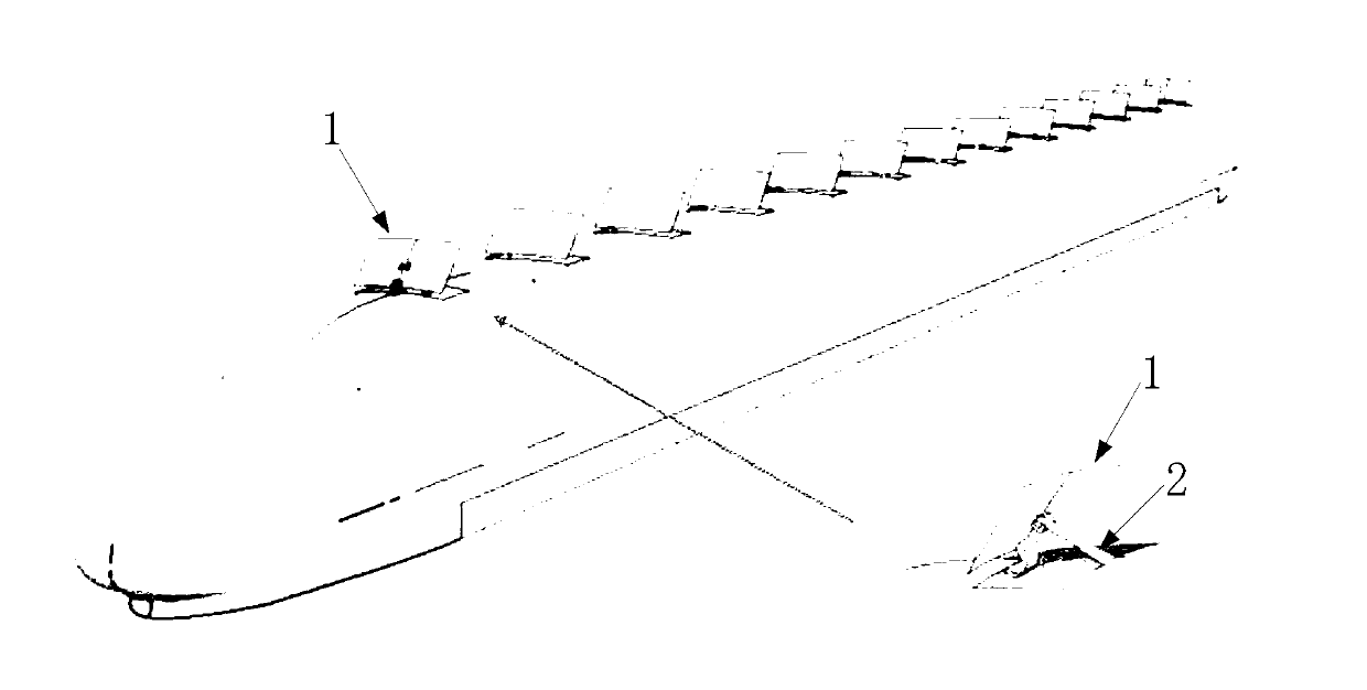 Wind resistance braking device applied to high-speed train