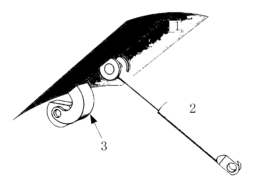 Wind resistance braking device applied to high-speed train