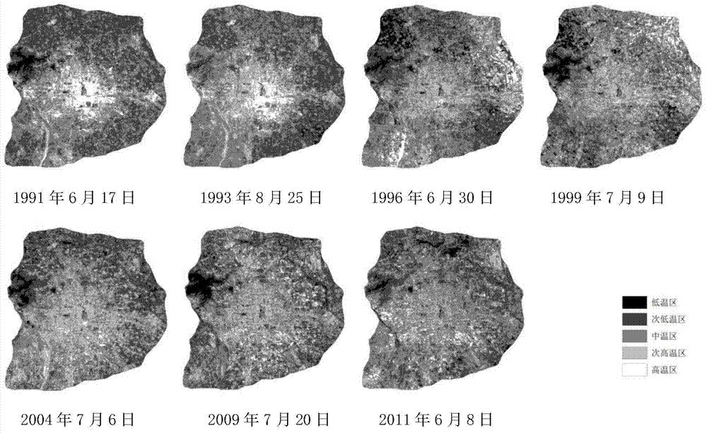 Method and system for inverting urban surface temperatures