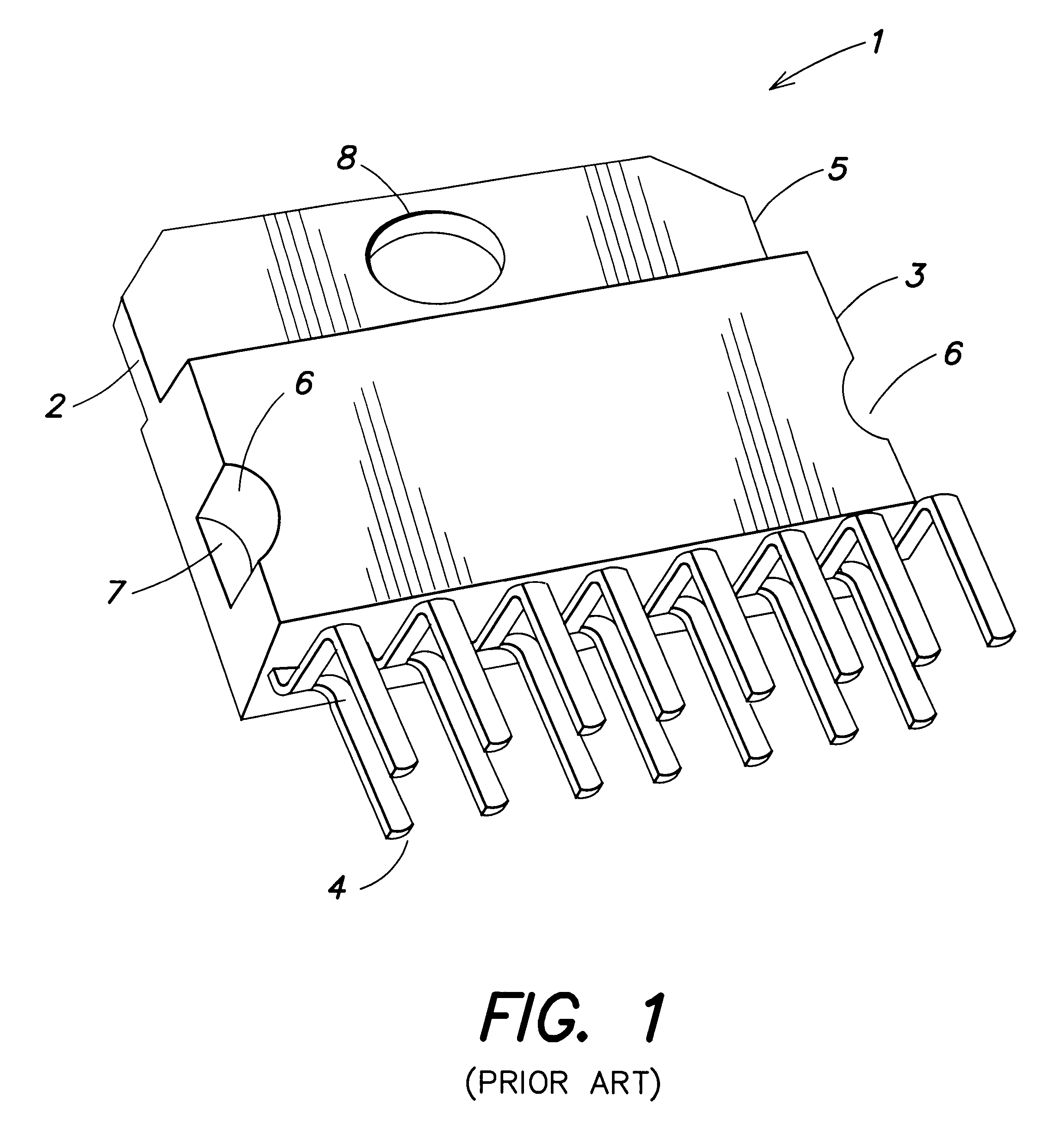 Leadframe with heat dissipator connected to S-shaped fingers