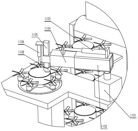 Express robot capable of carrying unmanned aerial vehicles