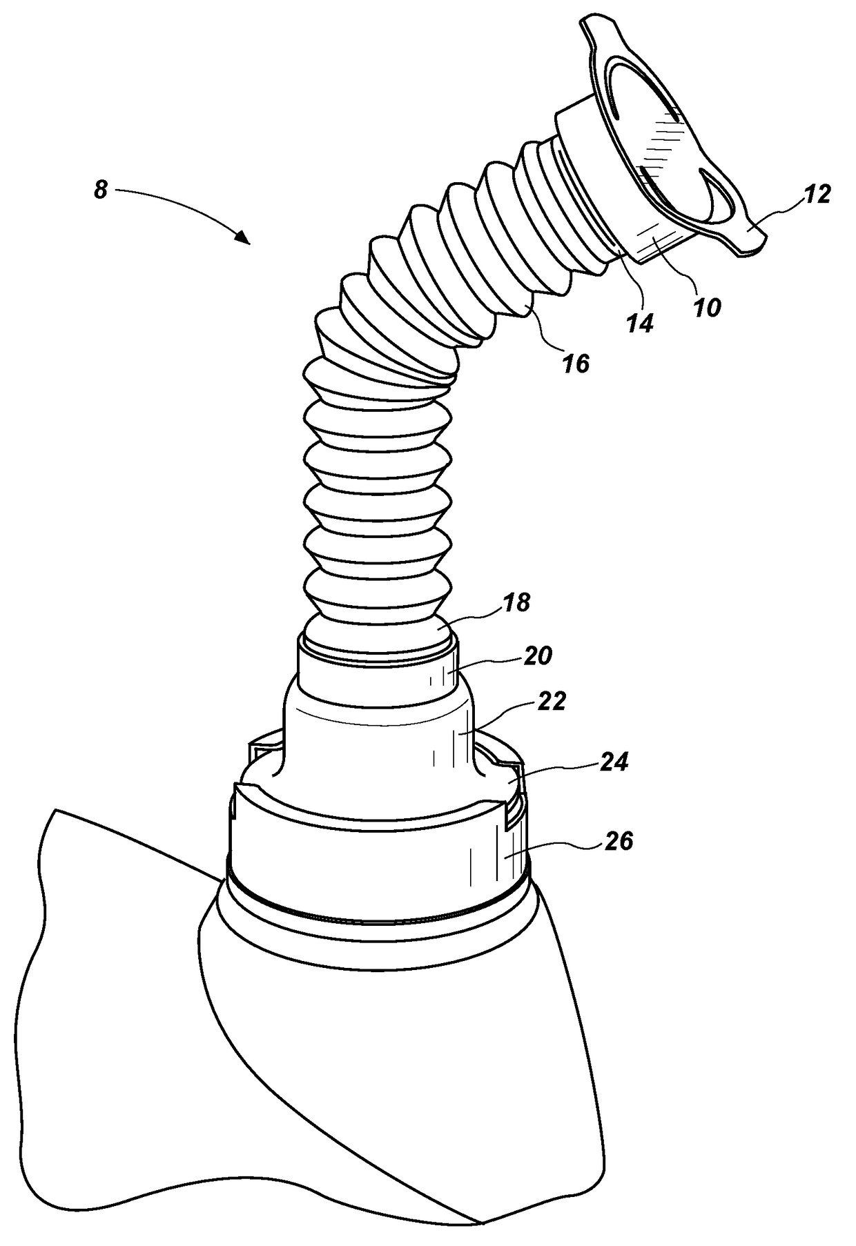 Pull-Out Expandable Contractible Pour Spout Cartridge Insert for Liquid Container Openings