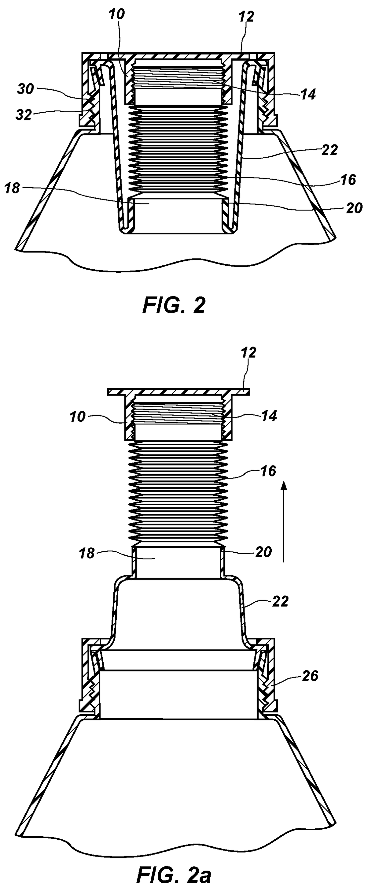 Pull-Out Expandable Contractible Pour Spout Cartridge Insert for Liquid Container Openings