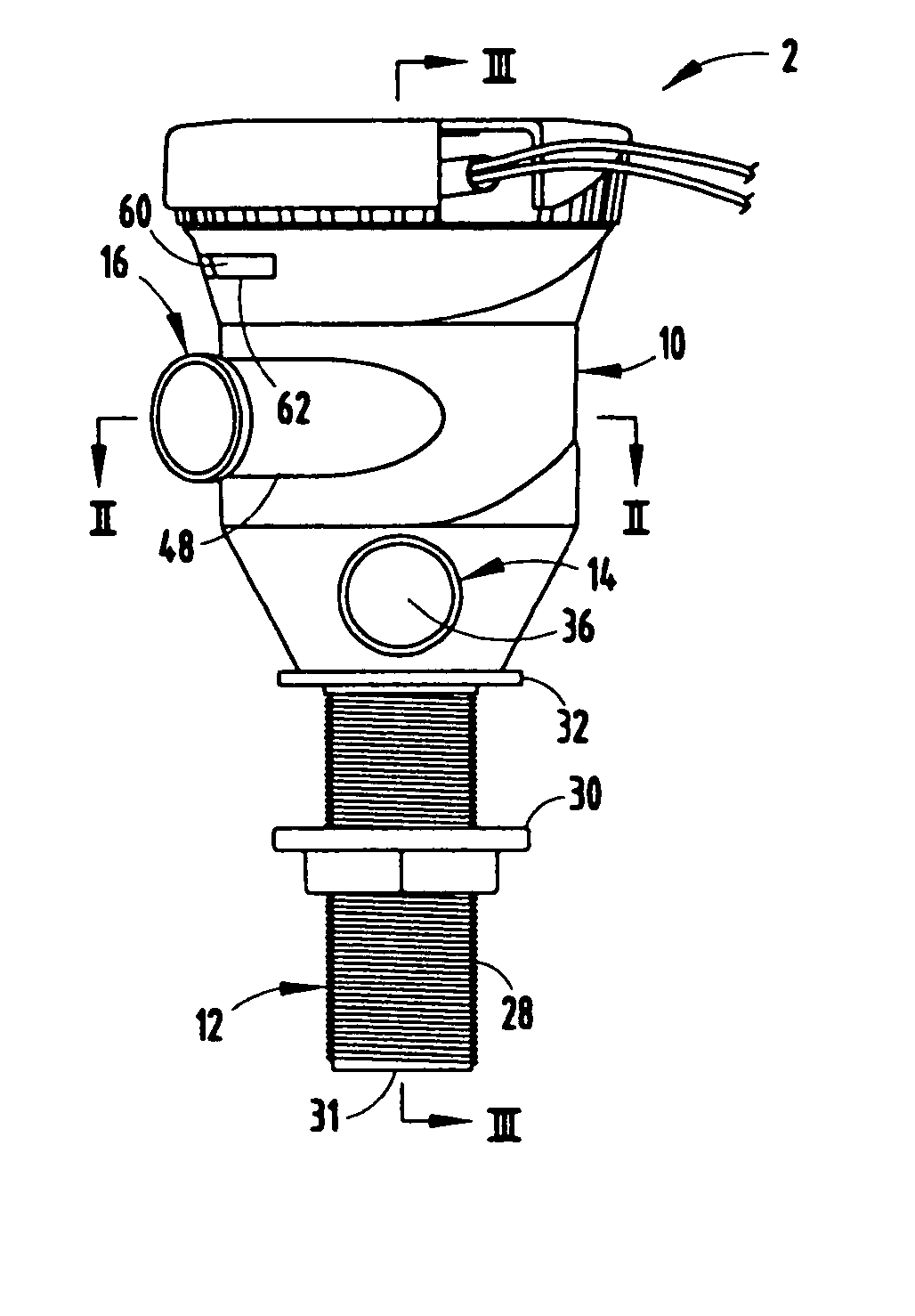 Dual outlet port pump