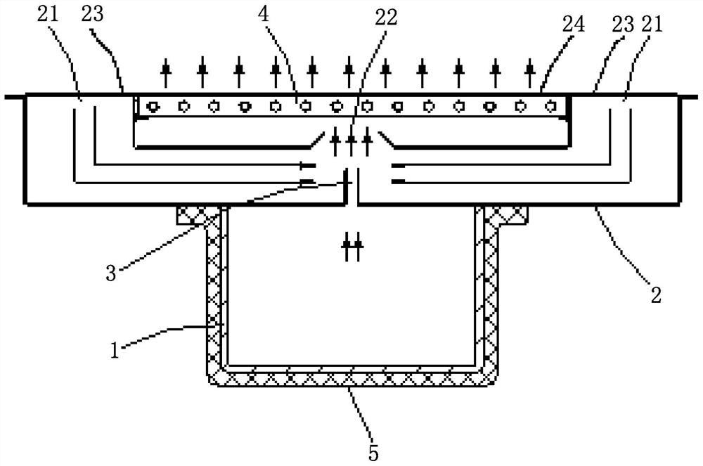 Induced air outlet device for air conditioner and air supply control method for air conditioner