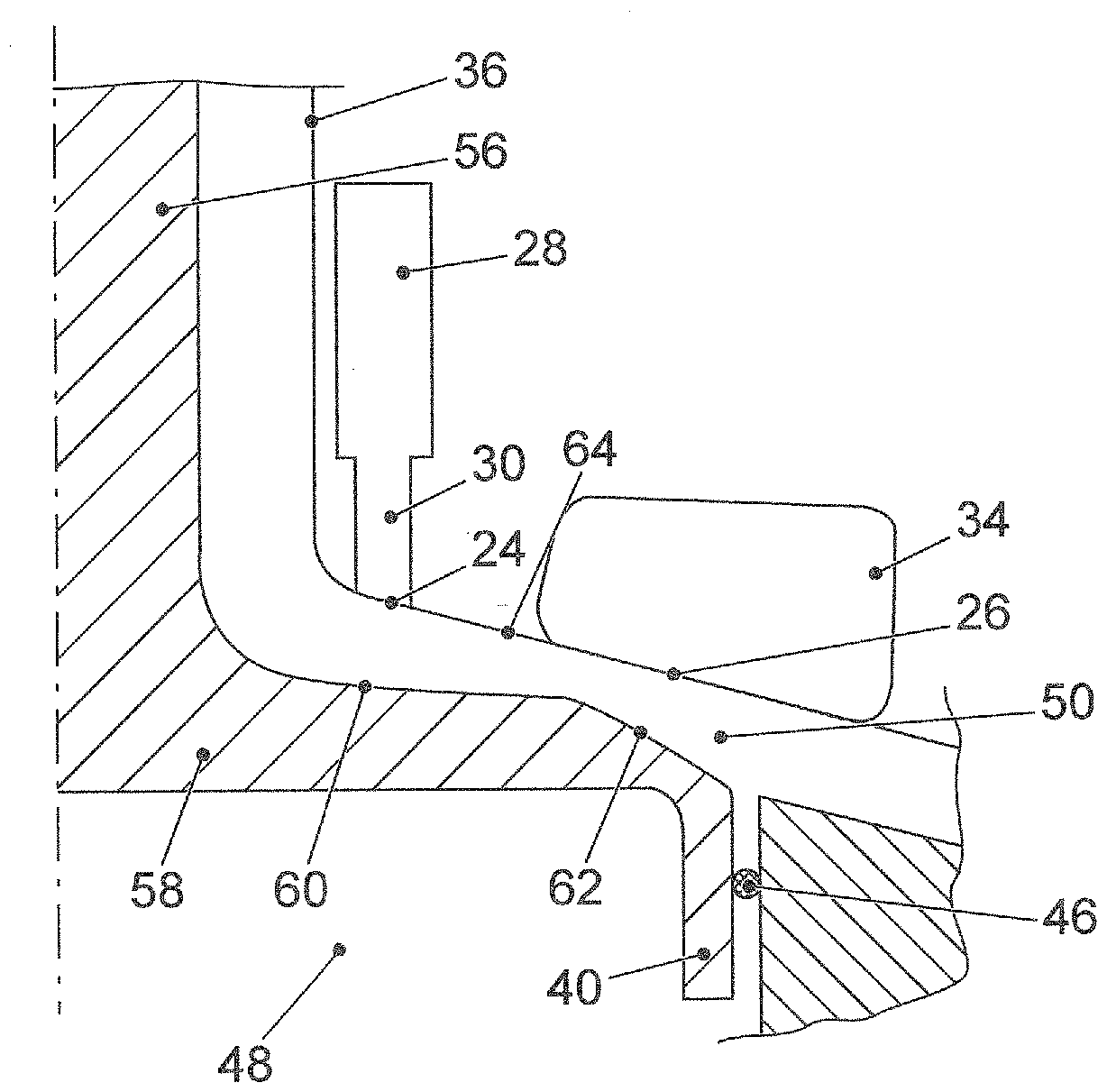 Mixture formation device for a gas engine and the gas engine