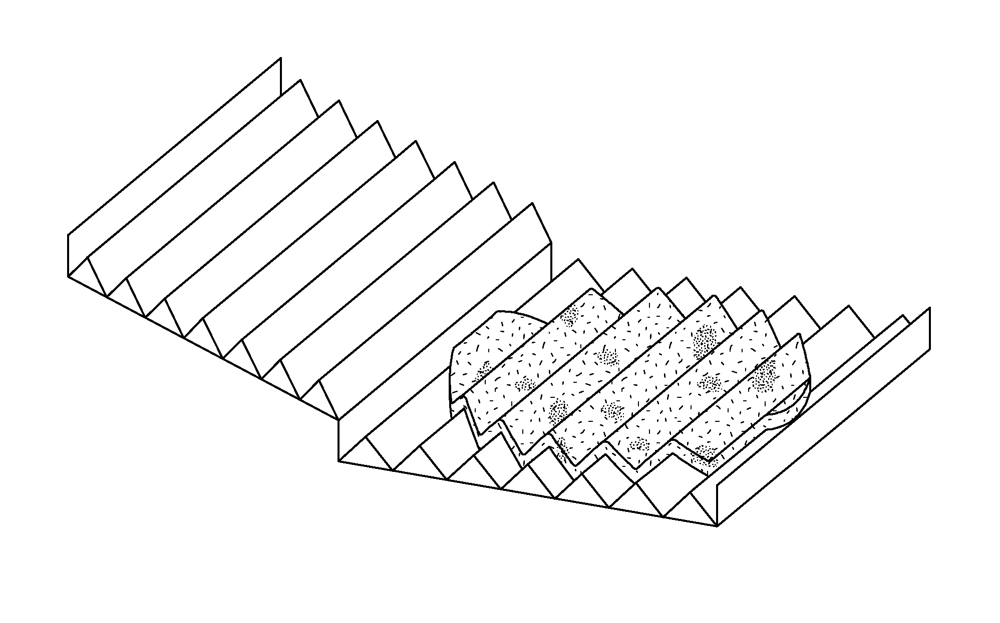 Accordion susceptor for microwave preparation of cookies