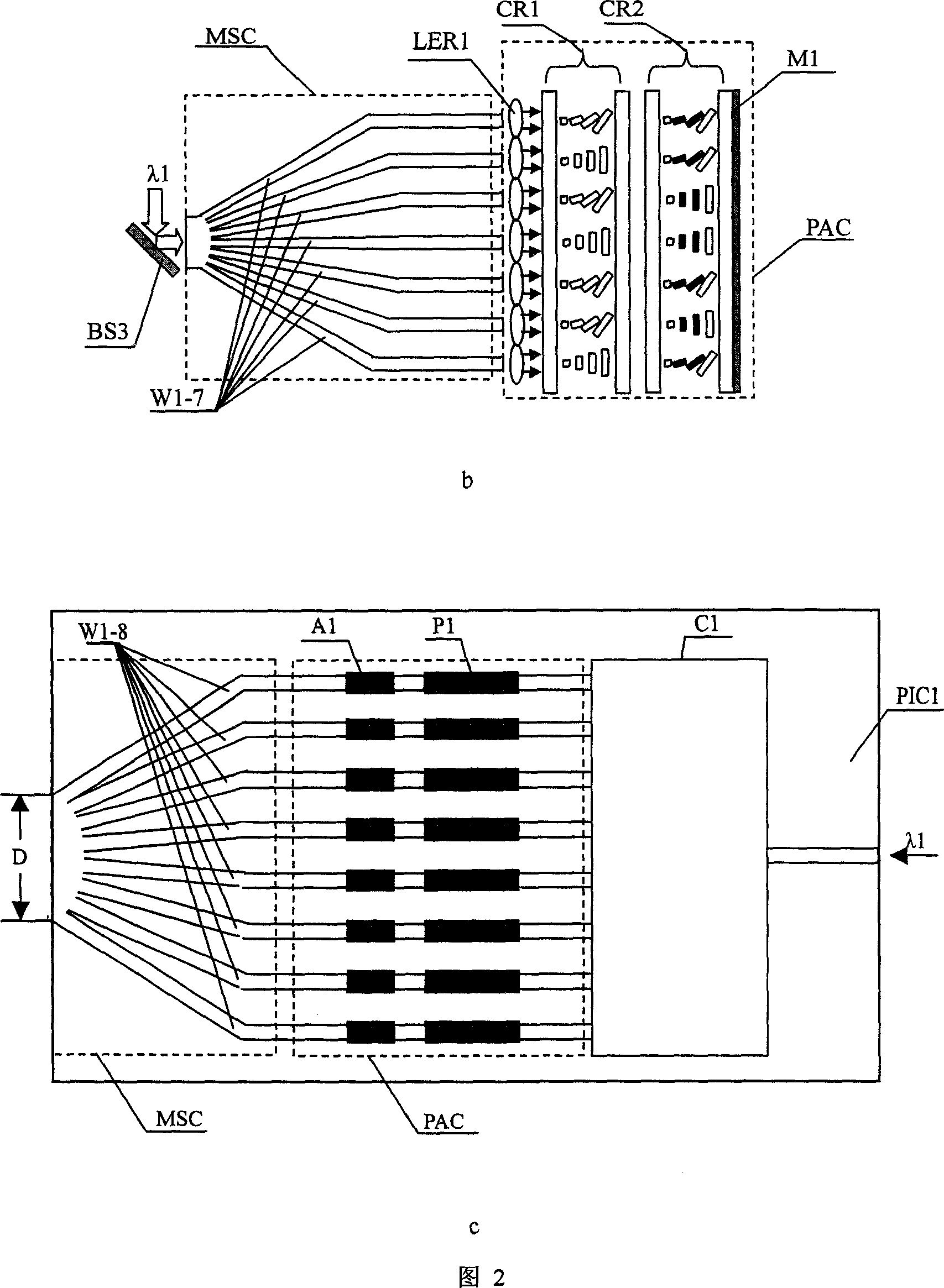 Active optical phase conjugating method and apparatus