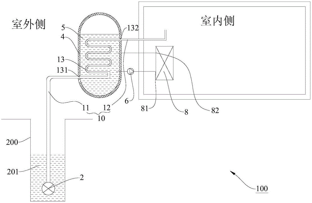 Water supply air conditioning system and refrigeration control method thereof