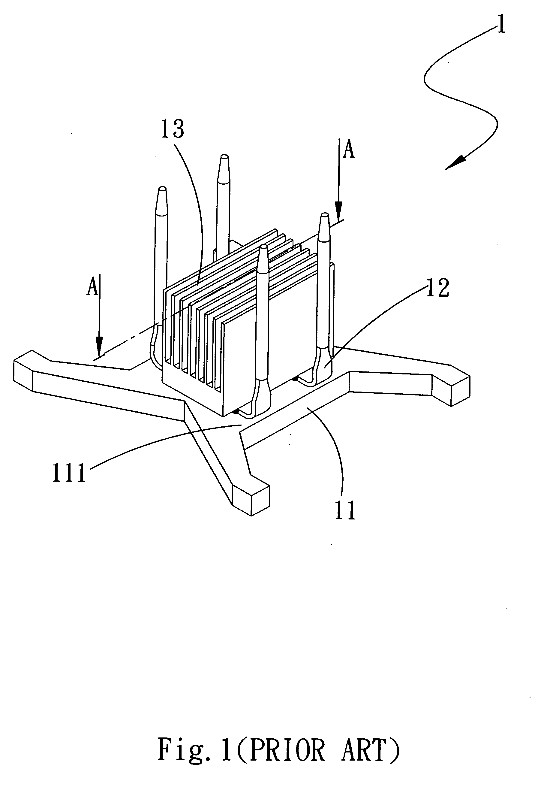 Heat dissipating structure and method of manufacturing same