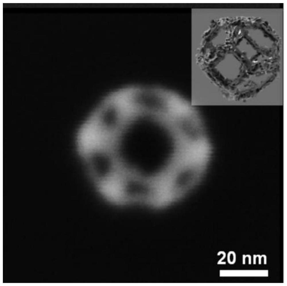 A kind of preparation method of platinum-gold nanocage and its application in catalyst