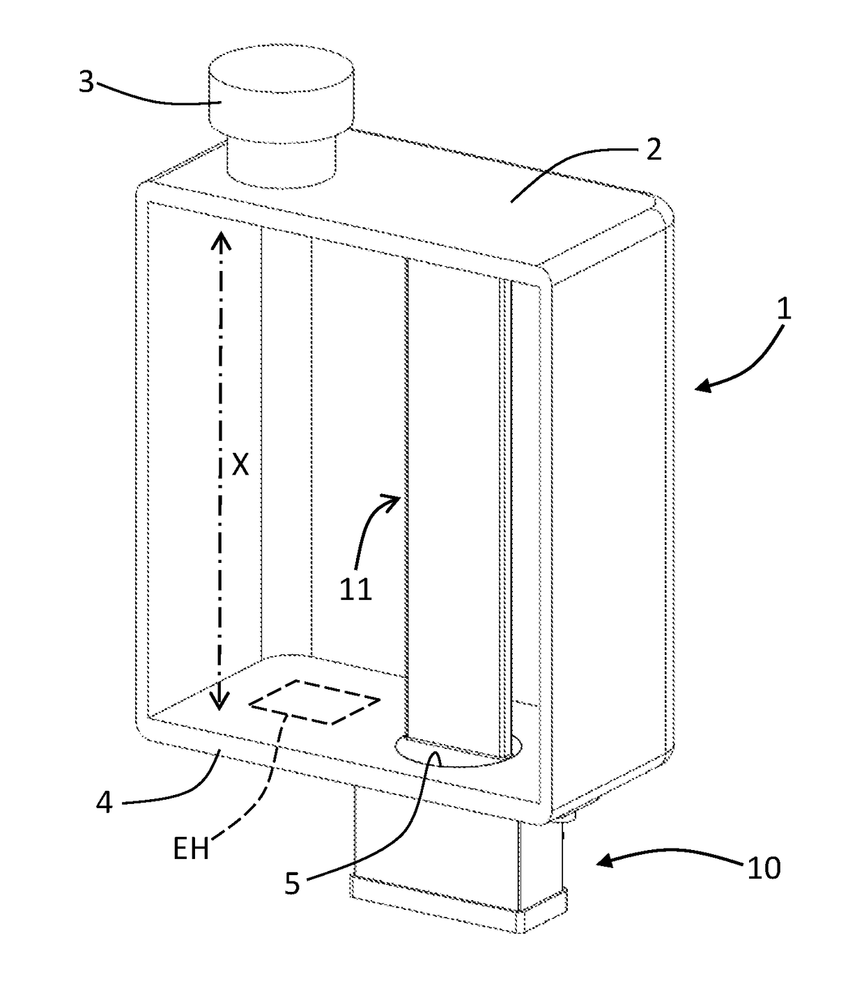 Sensor for detecting the level of a medium