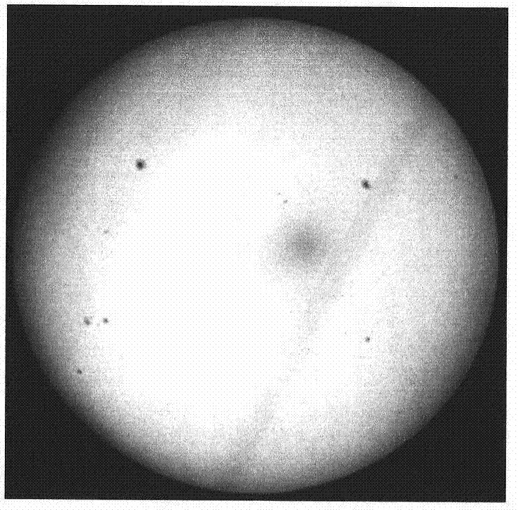 Automatic extraction method for sun outline