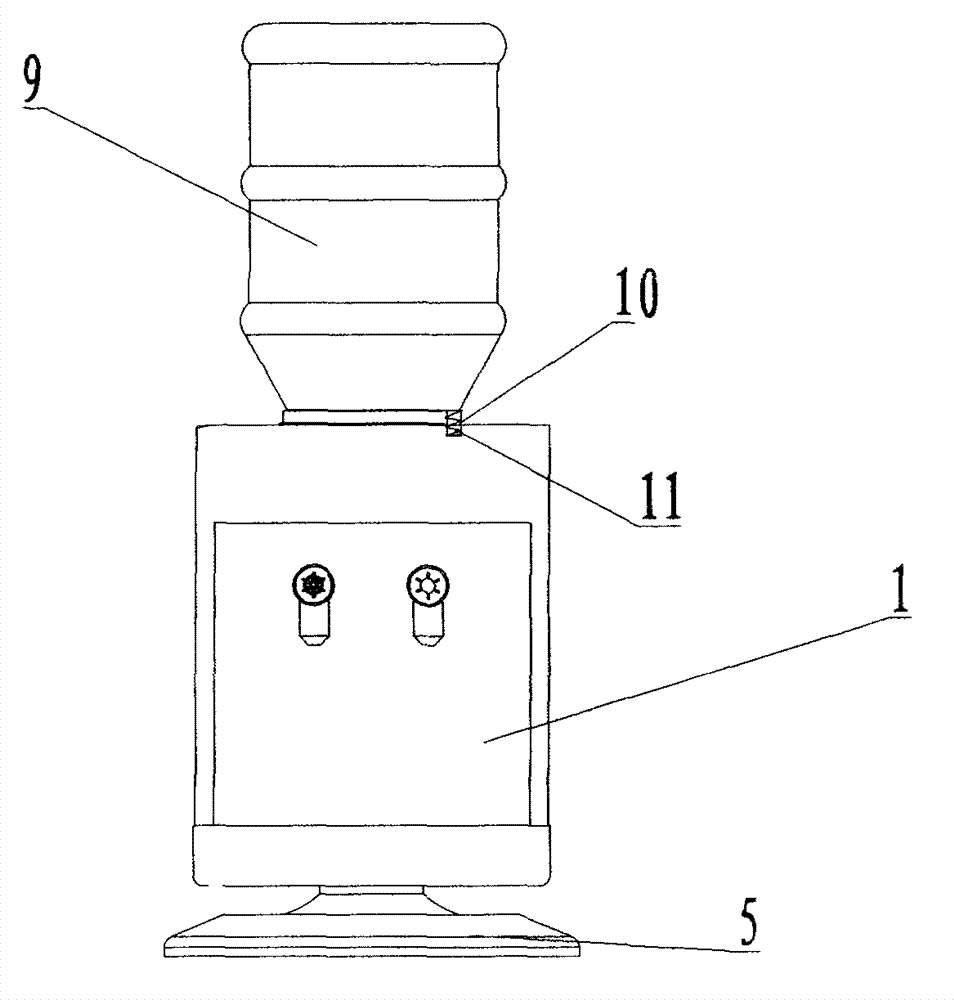 Lifting type water dispenser