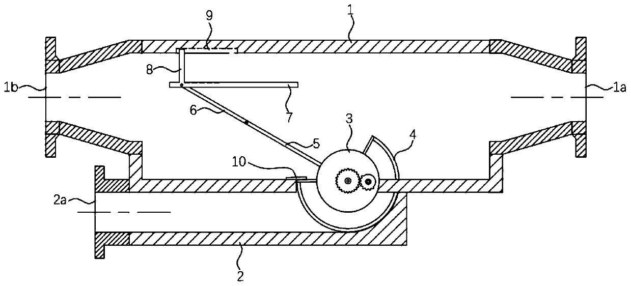 Gap oil slick-removing mechanism for sewage treatment