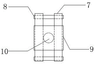 A frame column edge protection angle steel installation correction tool and manufacturing method thereof