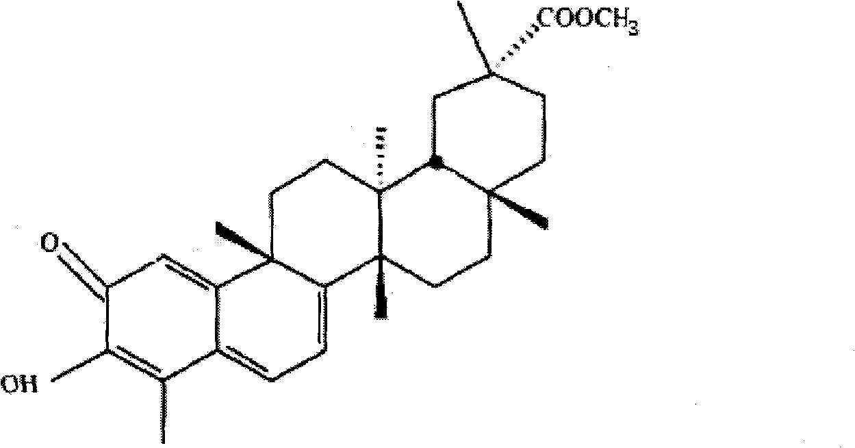 Medicinal application of pristimerin as inflammatory cytokine inhibitor