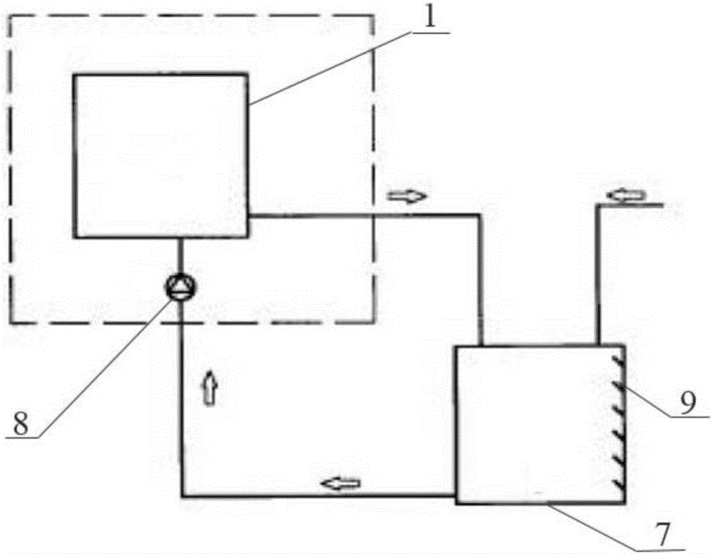 Device and method for testing performances of commercial circulating heat pump water heater