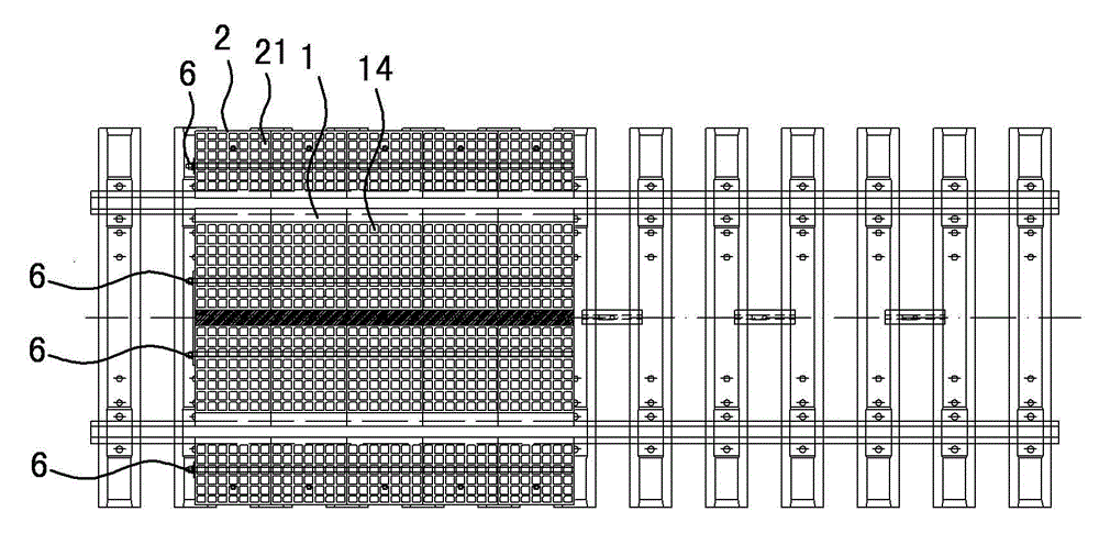 Railway crossing resin pavement device